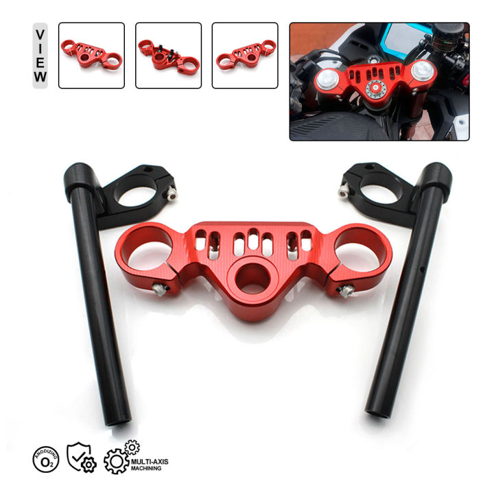 Aramox Universele Clip-on Stuur – CNC Billet Aluminium Voor Motor – Losse Stuurhelften 31/33/37/50/51 Mm