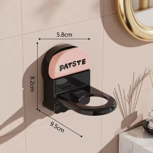 Bathroom Bottle Storage Rack Wall Mounted Suction Cup Shampoo Bottle Plastic Holder Punch-Free
