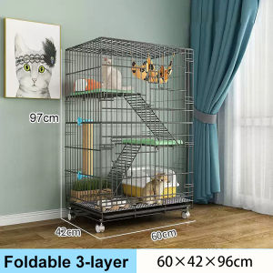 Low shipping costs Cat Cage 4 Layer Large Cat Cage Platform Cage for Large Cats stackable Pet Cages Cat Condo Cat House