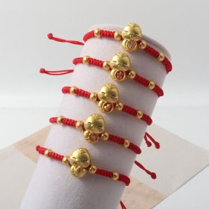 YOCKY New Year Snake Year Bracelet Chinese Style Hand Rope Fortune Bracelet Cute Zodiac Lucky Red Rope Gift