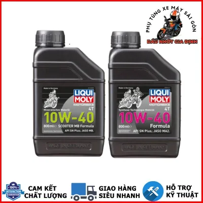 Nhớt Liqui Motorbike 10W40 Formula 800ml dành cho xe số xe côn xe ga [Mua 5 tặng 1 phểu]