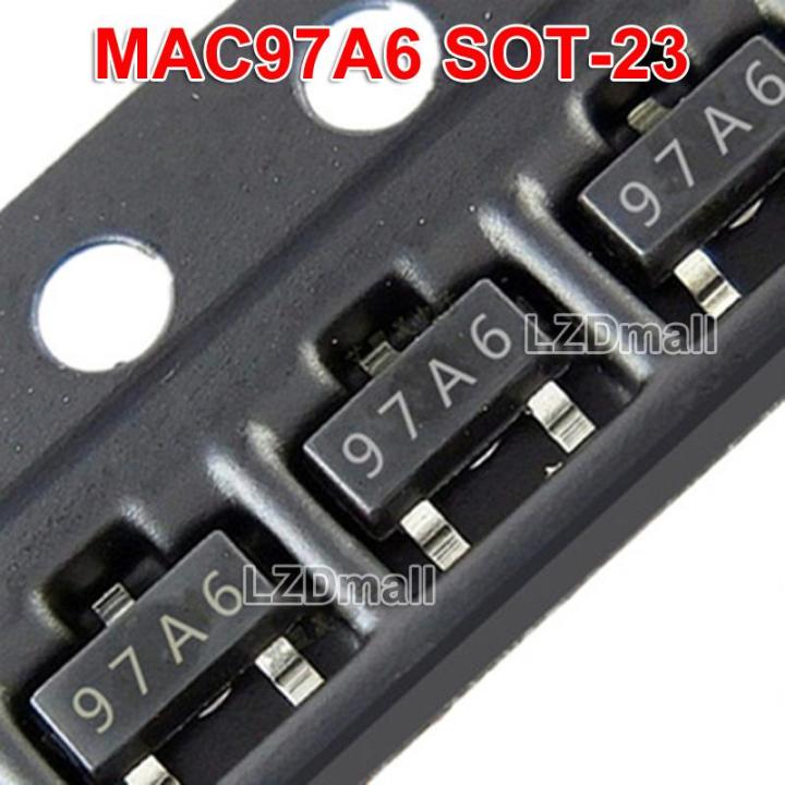 20pcs MAC97A6 SOT23 Triac Thyristor SMD Transistor Marking Code 97A6