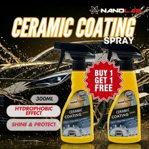 Premium Grade Ceramic Coating Spray Car Paint Quick Coat Pengilat Cat Kereta Crystal Coating Nanotech Nano Spray Coating Wax Polish Liquid Ceramic Coat Hydrophobic NanoXpert Brand