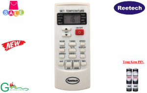 Remote Điều khiển từ xa điều hòa Reetech 1 chiều và 2 chiều dùng cho các dòng RT 1HP 1.5HP 2HP 2.5HP -Inveter