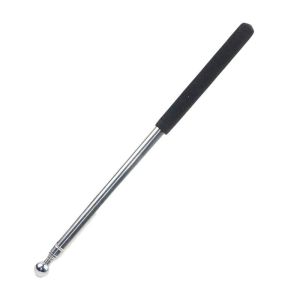 1.4M Telescopic Flag Pole Teacher Teaching Pointer Stick Retractable Waving Flagpole Stainless Steel