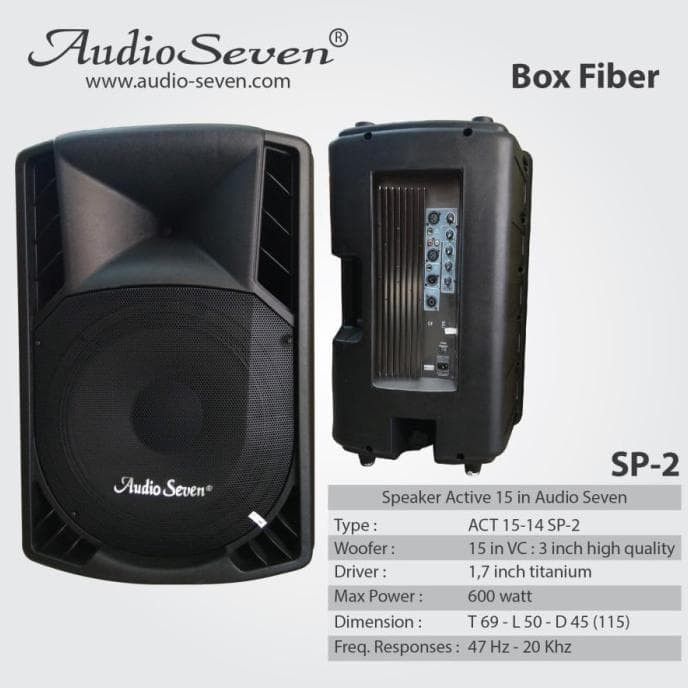SPEAKER AKTIF AUDIO SEVEN 15-14 SP 2 / SP2 15 INCH ORIGINAL AUDIOSEVEN ...
