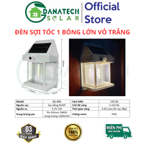 Đèn sợi tóc tích điện cảm biến chuyển động năng lượng mặt trời đèn Vonfram treo tường