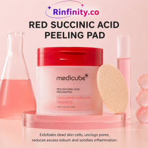 Medicube Red Succinic Acid Toner Pad 70ea | New | Acne | Blemish Spot | Brightening | Niacinamide