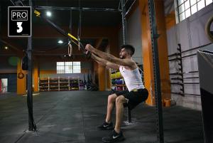 (Free Video+1 Year Warranty) P4 PRO Fitness Exercise Equipment Suspension Training Hang Resistance Bands Trainer Crossfit Training Kits Portable Home Gym Full Body Workout