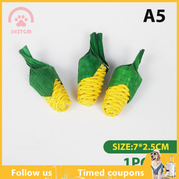 Leasote Natural Wooden Chew Toy With Bell For Hamsters, Rabbits, Guinea Pigs & Small Pets - View #12