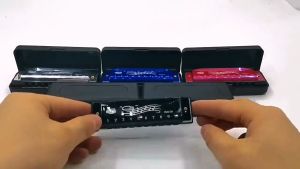 10 Hole Harmonica Metal Blues Harp Mouth Organ Portable Music Instrument Beginner Teaching