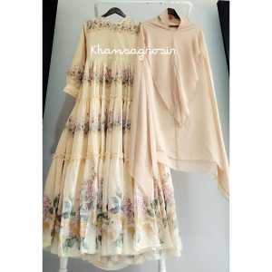 REALPIC Gamis Syari IRENE NAYSILA Syari by Bungas - Umroh Lebaran realpic 100%