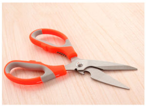 Kéo nhà bếp bằng thép không gỉ kéo cắt hoa may vá dụng cụ mở nắp chai kéo cắt đa năng