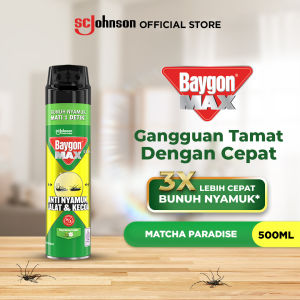 Baygon Max Aerosol Matcha Paradise 500ml