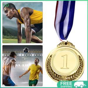 COD [Free Shipping] 10Pcs Silver Award Medals Zinc Alloy Bronze Award Medals for Sports Competitions