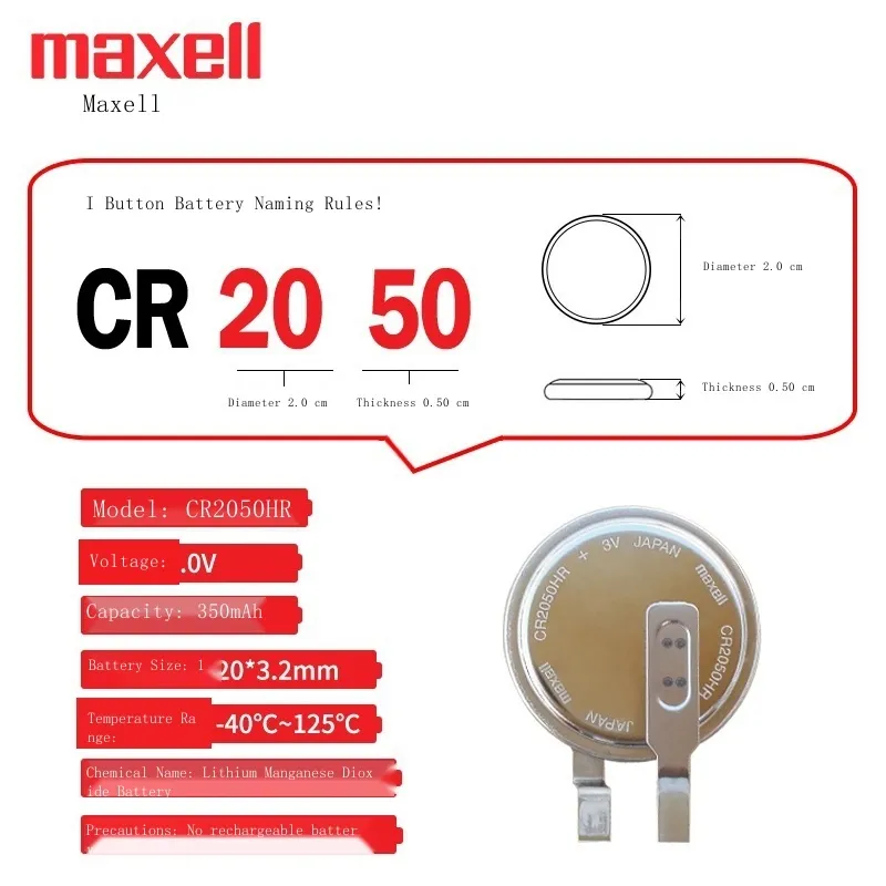 Cr2050hr Maxell 3.0V Non-Rechargeable Lithium Coin Battery - Cr2050hr - Foto 9