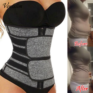 ZEEMIN Waist Trainer Corset Trimmer Belt for Women Weight Loss Sweat Strap Body Shaper Belly Cincher Sports Girdle Fat Burner Band