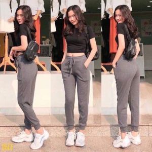 Quần Dài Jogger Chất Len Tăm Loại 1 Dày Dặn Giặt Máy Không Xù Vải D5555