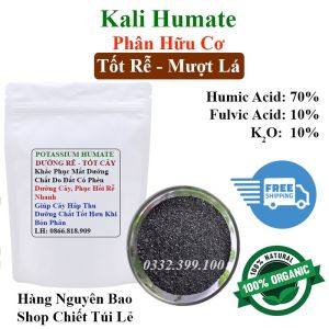 Túi 1 Kg Kali Humate Phân Bón Hữu Cơ Giàu Humic Và Fulvic