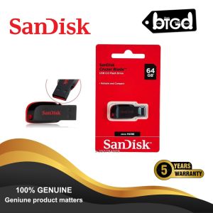 Sandisk Cruzer Blade USB 2.0 Flash Drive - 64GB