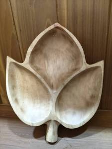 จานไม้ตกแต่ง ใช้งานจริงได้ ทำจากไม้แท้ อบแห้งและทำสีสวยงาม