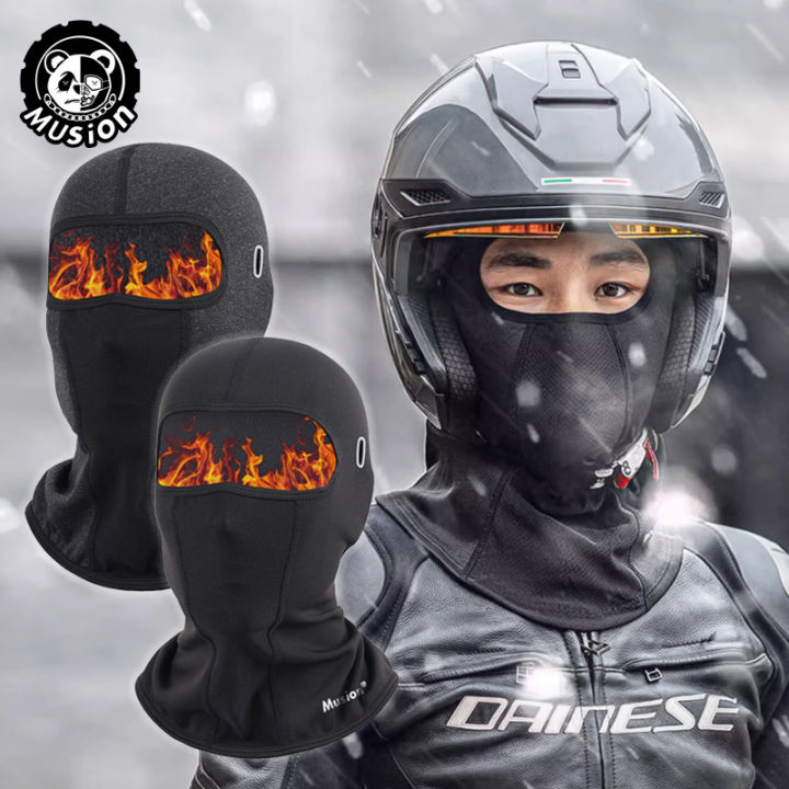 Musion Winter Windproof Motorcycle Balaclava with Glasses Hole