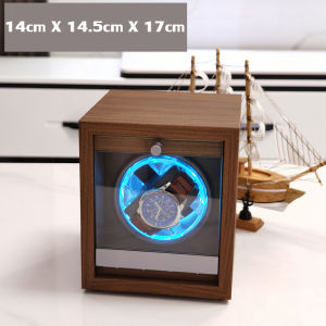 Hộp xoay đồng hồ cơ ACKERLY Hộp đựng đồng hồ 1 đến 4 chiếc Tự động lên cót với chế độ xoay lắc tự động-Hiệu ứng ánh sáng RGB
