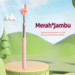 68cm Bentuk Jari Teleskopik/Jari Mengajar Pointer /Tongkat Mainan Edukasi/Penunjuk Guru Yang/Teleskopik Stainless Steel