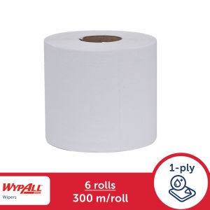 Wypall® Roll Control Multi Purpose Wiper L10  28888  White 1 ply 6 rolls x 300m (6rolls 6000sheets)