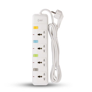 Ổ cắm điện nối dài comet CESG2403 dây dài 3m 4 ổ cắm đa năng chất liệu nhựa ABS cao cấp và chống rò rỉ điện