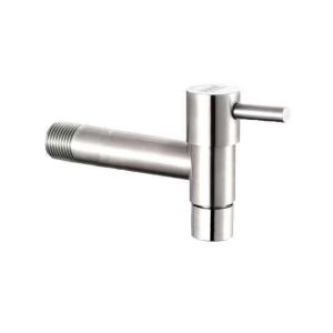 SIDSI Wall Mounted Washing Machine Faucet 304 Stainless Steel T Shape Washbasin Water Tap Practical Quick-opening Single Cold Faucet Lawn Irrigation