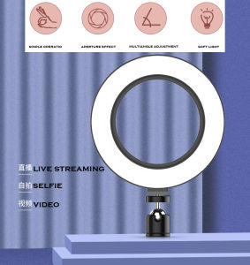 Ready Stock!!! LED Selfie Ring Light 26cm 10Inches+Table Tripod or 2m Light Stand for Vlog Tik Tok Make up Youtube Eye Protection ABS Lamp Cover No Dazzling Easy to Bring 100% Original Malaysia