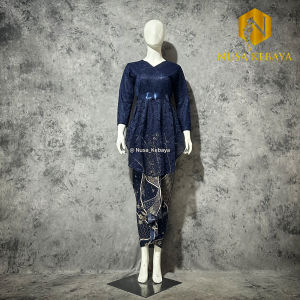 Nusa Kebaya Setelan Kebaya Brokat Rok Lilit Batik Kebaya Brokat Modern Kebaya Brokat Pita Terbaru