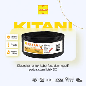 KITANI - NYAF 10 mm² -  100 Meter -  Kabel Listrik Tembaga Serabut