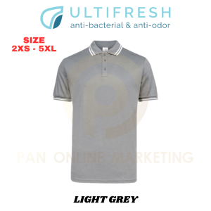 Polo Shirt Men Short Sleeve Women Anti Bacterial & Anti Odor Ultifresh UH02 Microfiber Polyester Baju t shirt Lelaki Lengan Pendek Baju Lelaki