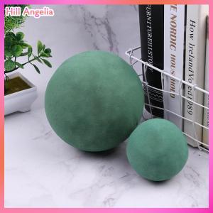 [Hill Angelia] 1Pc 9 12 15cm Round Green Dried Flower Ball Mud Sponge Foam Bouquet Decoration Fresh Floral Flower Arrangement Tools