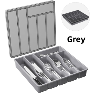 Tase Good Cutlery Organizer With CoverUtensil Organizer For DrawerSpoon And Fork OrganizerCutlery Divider
