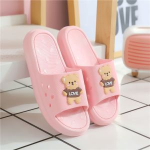 Free Shipping Summer Slippers For Women Thick-Soled Casual Cartoon-Style One-Strap Design Non-Slip Suitable For Indoor Use Bathing And The Bathroom