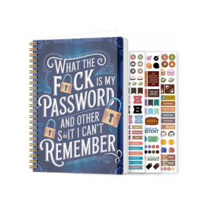 Codebook A5 Password Book With Lock Funny Password Notebook Password Book With Letter Labels 趣味密码笔记本