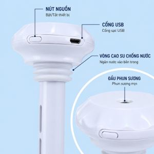 Máy Tạo Ẩm Mini USB | Máy Phun Sương Nano Di Động 35ml/h 8 Giờ Liên Tục Cho Phòng Ngủ Ô Tô