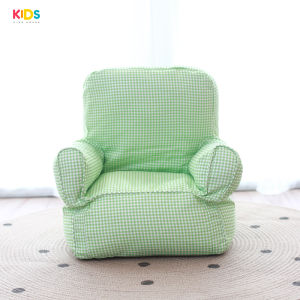 Macaron color Washable Korea MINI childrens sofa photo props childrens room decoration mini hapi plaid sofa Formaldehyde free