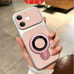 Suitable For Realme Note70T 4G Leather Phone Case Folding Bracket Shockproof Casing With U Magnetic Suction