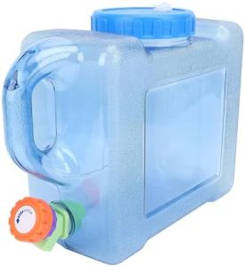 Water Storage Jug 5L Vertical5L Water Container with Tap90mm Wide MouthPortable Food Grade PC Water Bucket With TapWater Container with Faucet for Picnic Backpacking Car Camping Kit