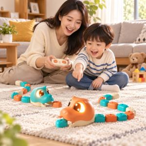 NJJU ic RC Snake Car Toy Rechargeable Interactive Greedy Snake Car Vehicle Toy 2 Players ic RC Car 2 Players Battle