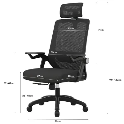 (JIJI.SG x VISIONSWIPE™) SEAL/WARES/JUNA/ESMA/SERRA Office Chair - Mesh Office chair / 3D Lifting Armrest