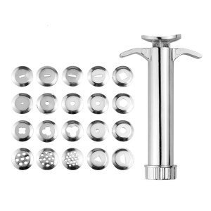 Clay Extruder Tool Includes 20 Tip Clay Tool for Sugar Paste Extruder Decorating Tool for Cake Fondant