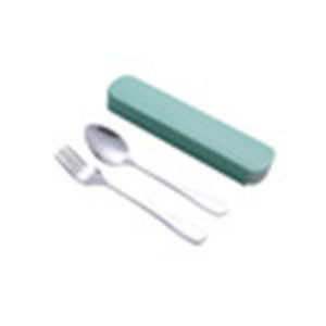 Portable Stainless Steel Spoon Fork Cutlery Set Travel Reusable Tableware with Storage Case