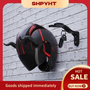 SHPYHT ตะขอแขวนหมวกกันน็อครถจักรยานยนต์อเนกประสงค์ที่แขวนเสื้อแจ็กเก็ตที่บ้านตู้เก็บของในห้องครัวตะขอติดผนัง