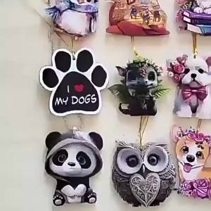 [COD]  New Product 2D Acrylic panel 250 Anniversary Ornament Christmas Tree Clock Decoration Pendant Holiday Decoration