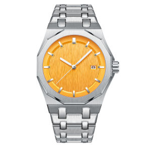 PINTIME Mens minimalist watch logo Foreign trade version mens watch niche waterproof calendar steel band mens watch